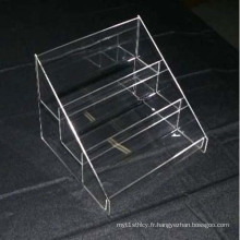 Clear Perspex Exhibition Display Shelf, Retail Stores Stands d&#39;affichage